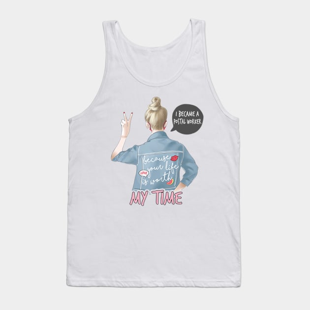 I Became A Postal Worker Tank Top by janayeanderson48214